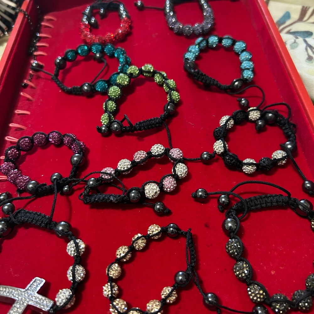 Elegant Beaded Bracelet Set - Multicolor